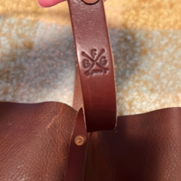 Goforthgoods "Avery" Tote, Large, Saddle - Picture 10 of 12